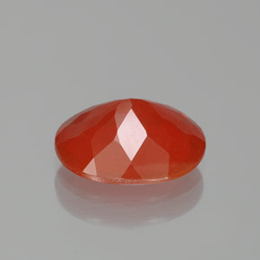 Opale de feu Orange rougeâtre naturelle Coupe ovale, 2.13 ct, Transparent