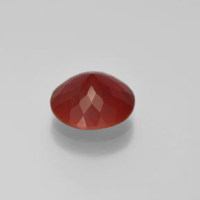 Opale de feu Orange rougeâtre naturelle Coupe roude, 2.58 ct, Translucide
