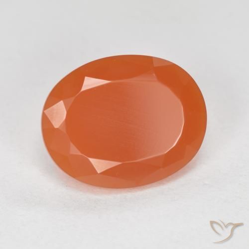 Opale de feu Orange feu naturelle ovale, 1.82 ct, Transparent