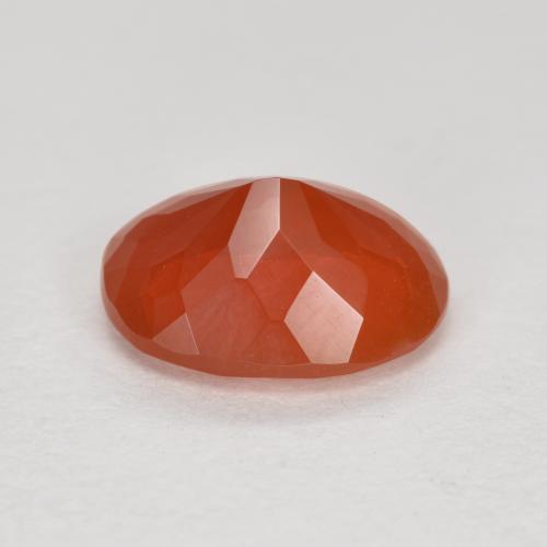 Opale de feu Rouge-orange naturelle Coupe ovale, 1.32 ct, Transparent