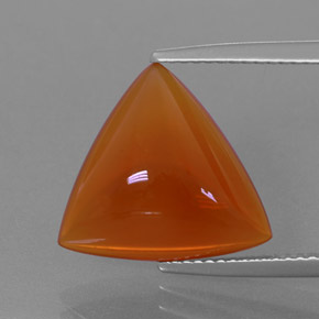 Opale de feu Orange naturelle Trillion, 5.21 ct, Transparent