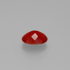 Opale de feu orange naturelle coupe ovale, 0,89 ct, transparent