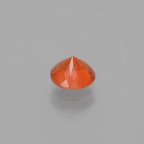 Opale de feu Orange naturelle Coupe roude, 0.37 ct, Transparent