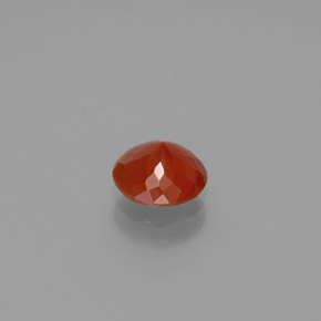 Opale de feu Orange rougeâtre naturelle Coupe roude, 0.70 ct, Transparent