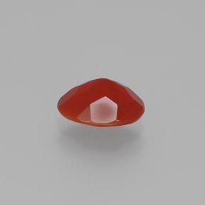 Opale de feu rouge naturelle coupe ovale, 0,64 ct, transparent