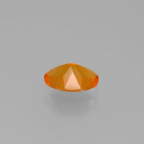 Opale de feu Orange naturelle Coupe ovale, 0.77 ct, Transparent