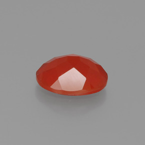 Opale de feu orange naturelle coupe ovale, 1,24 ct, transparent