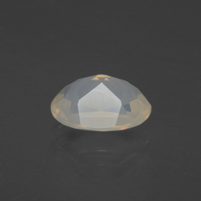 Opale de feu Jaune blanc naturelle Coupe ovale, 1.48 ct, Transparent