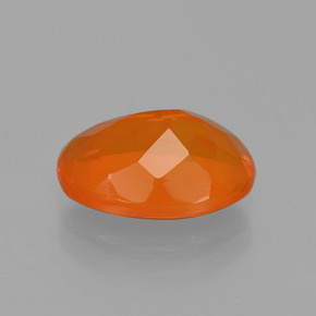 Opale de feu orange naturelle coupe ovale, 2,00 ct, transparent