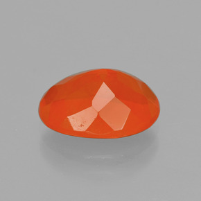 Opale de feu Orange feu naturelle Coupe ovale, 1.79 ct, Transparent