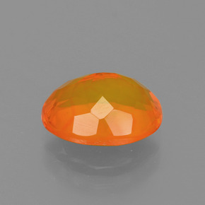 Opale de feu Orange naturelle Coupe ovale, 1.59 ct, Transparent