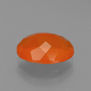 Opale de feu orange naturelle coupe ovale, 1,50 ct, transparent