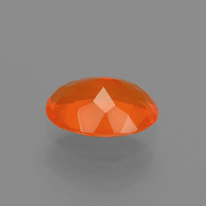 Opale de feu Orange naturelle Coupe ovale, 0.93 ct, Transparent