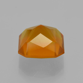 Opale de feu Jaune orange naturelle Taille émeraude, 4.62 ct, Translucide