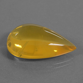 Opale de feu Jaune orange naturelle En forme de poire, 16.66 ct, Transparent