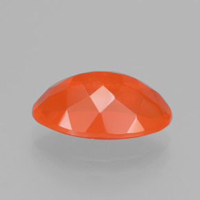 Opale de feu orange naturelle coupe ovale, 2,58 ct, transparent