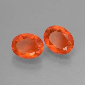 Achetez naturel ct orange opale de feu gems, coupe ovale, en provenance mexique chez gemselect. en stock, livraison internationale!