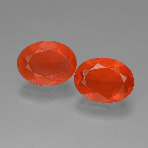 Achetez naturel 1,23ct orange opale de feu gems, coupe ovale, en provenance mexique chez gemselect. en stock, livraison internationale!