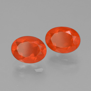 Achetez naturel 1.55ct Orange feu Opale de feu gems, Coupe ovale, En provenance Mexique chez GemSelect. En stock, livraison internationale!