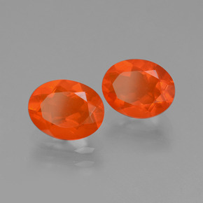Achetez naturel 1,40ct orange opale de feu gems, coupe ovale, en provenance mexique chez gemselect. en stock, livraison internationale!
