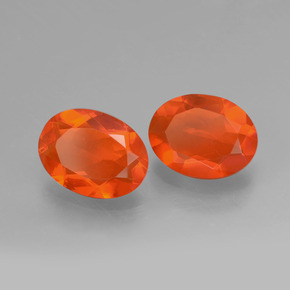 Achetez naturel ct Orange Opale de feu gems, Coupe ovale, En provenance Mexique chez GemSelect. En stock, livraison internationale!