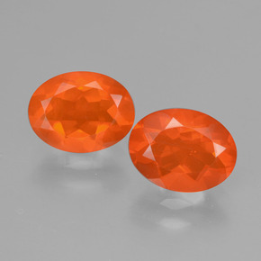 Achetez naturel 1,57ct orange opale de feu gems, coupe ovale, en provenance mexique chez gemselect. en stock, livraison internationale!