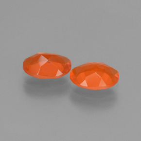 Achetez naturel 1.31ct Orange rouge foncé Opale de feu gems, Coupe ovale, En provenance Mexique chez GemSelect. En stock, livraison internationale!