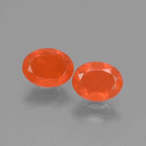 Achetez naturel 1.29ct Orange feu Opale de feu gems, Coupe ovale, En provenance Mexique chez GemSelect. En stock, livraison internationale!