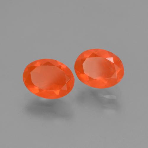 Achetez naturel 1.29ct Orange feu Opale de feu gems, Coupe ovale, En provenance Mexique chez GemSelect. En stock, livraison internationale!