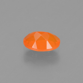 Opale de feu orange naturelle coupe ovale, 0,48 ct, transparent