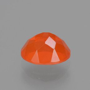 Opale de feu orange naturelle coupe ovale, 1,12 ct, transparent