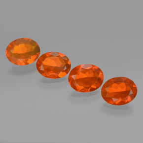 Achetez naturel 3.52ct Orange Opale de feu gems, Coupe ovale, En provenance Mexique chez GemSelect. En stock, livraison internationale!