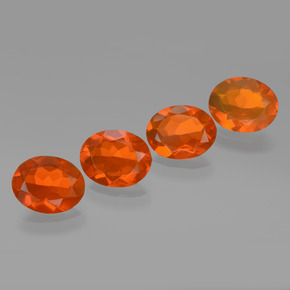 Achetez naturel 3.52ct Orange Opale de feu gems, Coupe ovale, En provenance Mexique chez GemSelect. En stock, livraison internationale!