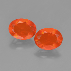 Achetez naturel 1,38ct orange opale de feu gems, coupe ovale, en provenance mexique chez gemselect. en stock, livraison internationale!