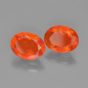 Achetez naturel 1,38ct orange opale de feu gems, coupe ovale, en provenance mexique chez gemselect. en stock, livraison internationale!