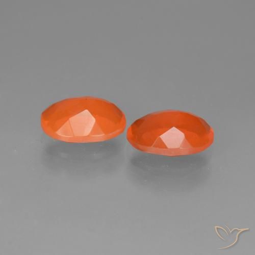 Achetez naturel 1,23ct orange opale de feu gems, coupe ovale, en provenance mexique chez gemselect. en stock, livraison internationale!