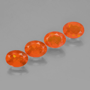 Achetez naturel 3,20ct orange opale de feu gems, coupe ovale, en provenance mexique chez gemselect. en stock, livraison internationale!