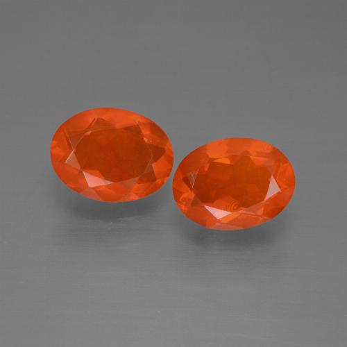 Achetez naturel 1,51ct orange opale de feu gems, coupe ovale, en provenance mexique chez gemselect. en stock, livraison internationale!