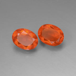 Achetez naturel ct orange opale de feu gems, coupe ovale, en provenance mexique chez gemselect. en stock, livraison internationale!