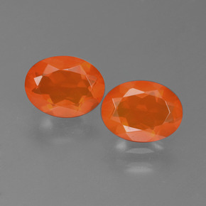 Achetez naturel 1,41ct orange opale de feu gems, coupe ovale, en provenance mexique chez gemselect. en stock, livraison internationale!