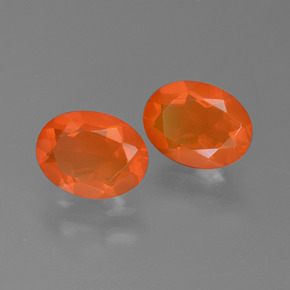 Achetez naturel 1,41ct orange opale de feu gems, coupe ovale, en provenance mexique chez gemselect. en stock, livraison internationale!