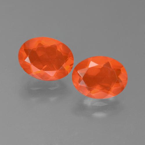 Achetez naturel 1.37ct Orange feu Opale de feu gems, Coupe ovale, En provenance Mexique chez GemSelect. En stock, livraison internationale!
