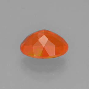 Opale de feu orange naturelle coupe ovale, 1,05 ct, transparent