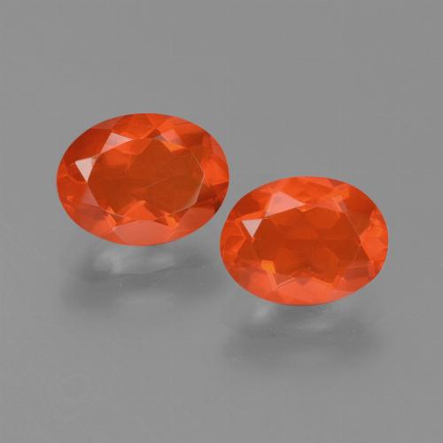 Achetez naturel 1.54ct Orange intense Opale de feu gems, Coupe ovale, En provenance Mexique chez GemSelect. En stock, livraison internationale!