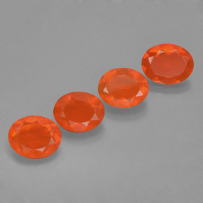 Achetez naturel 3,33ct orange opale de feu gems, coupe ovale, en provenance mexique chez gemselect. en stock, livraison internationale!