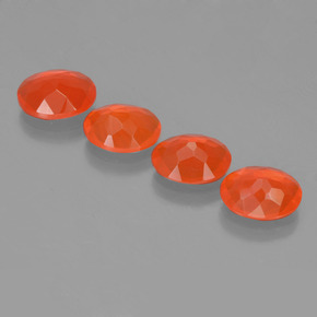 Achetez naturel 3,33ct orange opale de feu gems, coupe ovale, en provenance mexique chez gemselect. en stock, livraison internationale!