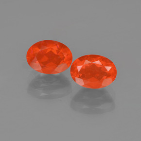 Achetez naturel 1.34ct Orange Opale de feu gems, Coupe ovale, En provenance Mexique chez GemSelect. En stock, livraison internationale!