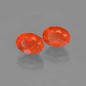 Achetez naturel 1.34ct Orange Opale de feu gems, Coupe ovale, En provenance Mexique chez GemSelect. En stock, livraison internationale!