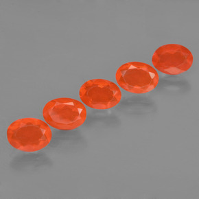 Achetez naturel ct orange opale de feu gems, coupe ovale, en provenance mexique chez gemselect. en stock, livraison internationale!