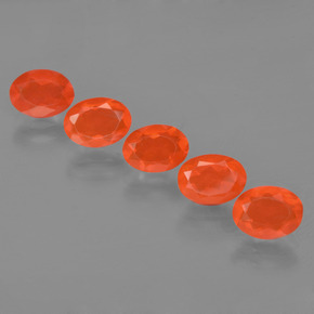 Achetez naturel ct orange opale de feu gems, coupe ovale, en provenance mexique chez gemselect. en stock, livraison internationale!